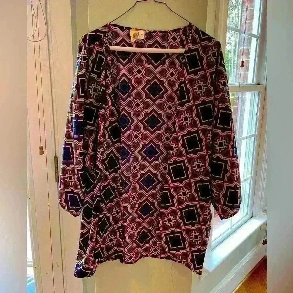 Anthropologie Wrap Summer Size Medium Fun Colorful - Picture 3 of 9